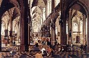 Pieter Neefs Interior of Antwerp Cathedral Spain oil painting artist